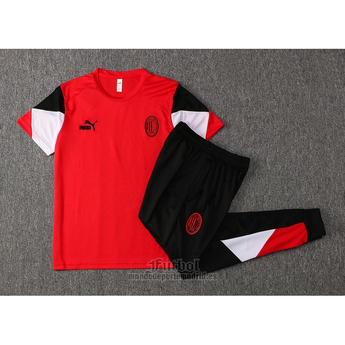 Chandal del AC Milan Manga Corta 2021-2022 Rojo